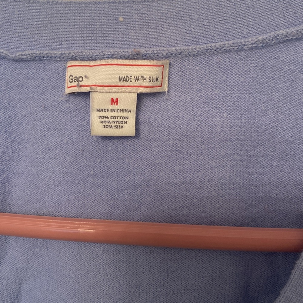 GAP periwinkle blue cardigan - Picture 3 of 5